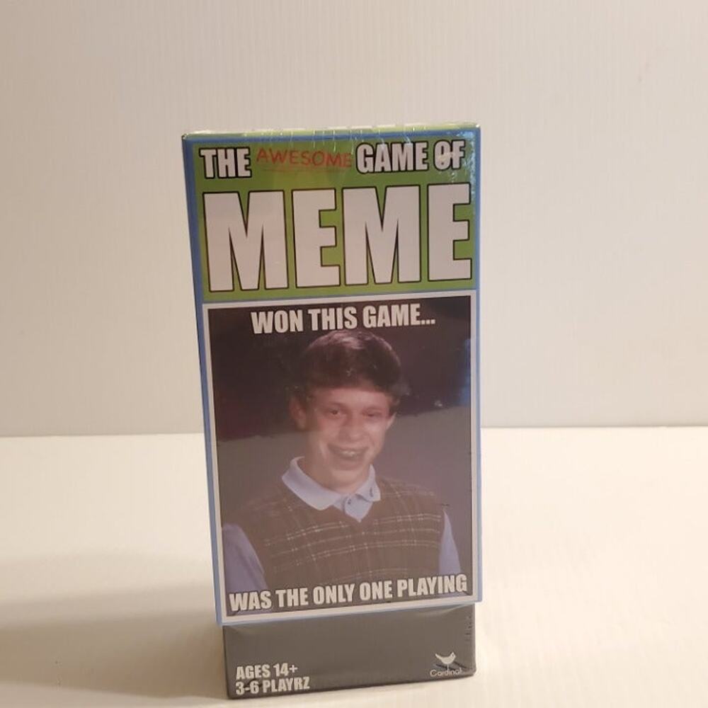 The Awesome Game of Meme. New, sealed. UPC 778988149614.